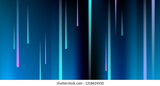 Glowing Lines. Digital Falling Glare. Flow Light Trail. Vertical Neon Element Futuristic Design. Simple Glowing Lines Movement Concept. Minimal Modern Dynamic 3D Effect. Vector illustration Eps10.
