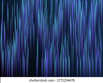 Glowing lines falling abstract big data concept tech vector background. Digital geometric blue lines streams visual optic technology, speed concept. Fiber optics abstract scientific background in blue