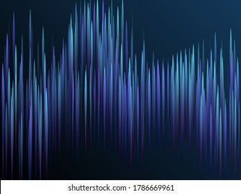 Glowing lines falling abstract big data concept tech vector background. Digital geometric blue lines streams visual optic technology, speed concept. Fiber optics abstract scientific background in blue