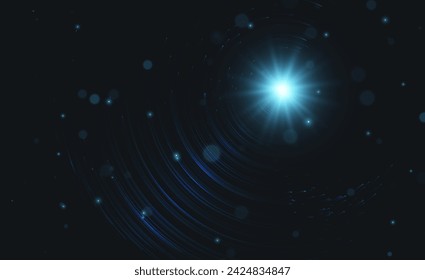 Glühende Linien auf schwarzem Hintergrund. Futuristische moderne Linien. Abstrakte Visualisierung von Big Data. Grafisches Konzept für Ihr Design