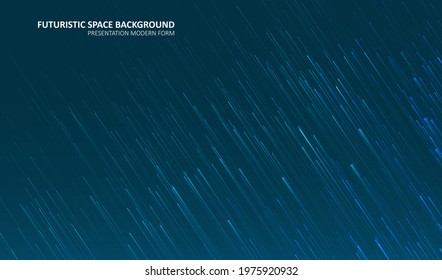 Glowing lines on blue background. Abstract modern lines. Cool gradient shapes. Graphic concept for your design