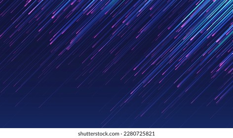 Líneas brillantes sobre fondo azul. Resumen de líneas modernas. Formas gradientes geniales. Concepto gráfico para su diseño