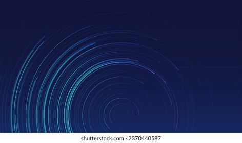 Glowing lines on blue background. Abstract modern lines. Cool gradient shapes. Graphic concept for your design