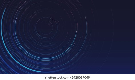 Glowing lines on blue background. Abstract modern lines. Cool gradient shapes. Graphic concept for your design