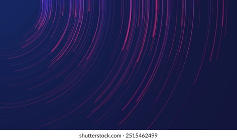 Glowing lines on blue background. Abstract modern lines. Cool gradient shapes. Graphic concept for your design