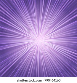 Glowing lines stretching to infinity. Ultra violet space vector background. Easy to edit design template for your artworks.