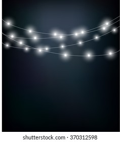 String Lights Black Background Images Stock Photos Vectors Shutterstock