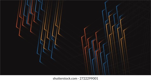 Glowing looping neon effect background, black background.vector ilustration eps10,