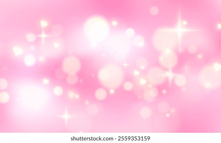 Glowing lovely  bokeh circles, sparkling golden dust abstract gold  background decoration. Valentine Day bokeh. Abstract Christmas background. Romantic. Vector illustration.