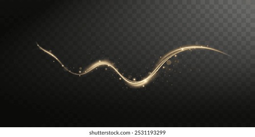Glowing magic light effect.Vector graphics of neon lines motion.Abstract light lines of motion and speed.	
