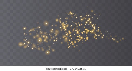 Brilhos mágicos brilhantes. Pontos brilhantes, partículas e estrelas. Efeito de luz de clarão de brilho. O luminoso aponta para cores diferentes. Partículas vetoriais no fundo preto.