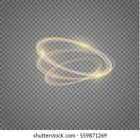 Glowing magic white fire circle ring trace.