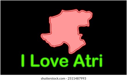 Mapa brillante de Atri, Distrito de Gaya, Estado de Bihar, República de la India, Gobierno de Bihar, territorio indio, India oriental, política, aldea, turismo