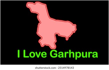 Mapa do brilho de Garhpura, Distrito de Begusarai, Estado de Bihar, República da Índia, Governo de Bihar, Território indiano, Índia Oriental, política, aldeia, turismo