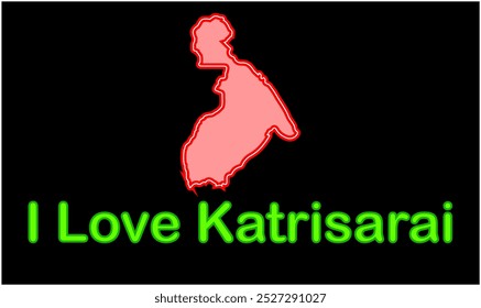 Mapa brillante de Katrisarai, distrito de Nalanda, estado de Bihar, República de la India, gobierno de Bihar, territorio indio, India oriental, política, aldea, turismo