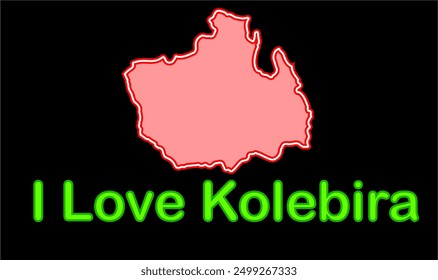Glowing map of kolebira, Simdega District, Jharkhand state, Republic of India, Government of Jharkhand, Indian territory, Eastern India, politics, village, tourism