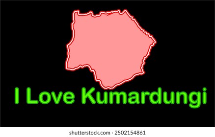 Glowing map of Kumardungi, Pashchimi Singhbhum District, Jharkhand state, Republic of India, Government of Jharkhand, Indian territory, Eastern India, politics, village, tourism