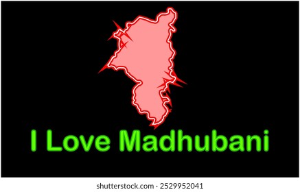 Mapa brillante de Madhubani, Distrito de Madhubani, Estado de Bihar, República de la India, Gobierno de Bihar, territorio indio, India oriental, política, aldea, turismo