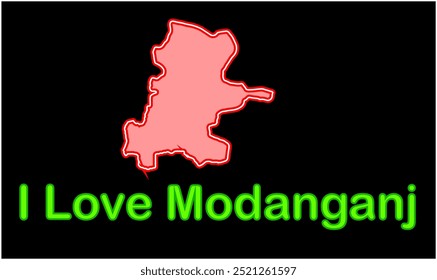 Mapa brillante de Modanganj, distrito de Jehanabad, estado de Bihar, República de la India, gobierno de Bihar, territorio indio, India oriental, política, aldea, turismo