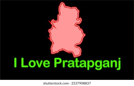 Mapa do brilho de Pratapganj ,Distrito de Supaul, Estado de Bihar, República da Índia, Governo de Bihar, território indiano, Índia oriental, política, aldeia, turismo