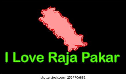 Mapa brillante de Raja Pakar, distrito de Vaishali, estado de Bihar, República de la India, gobierno de Bihar, territorio indio, India oriental, política, aldea, turismo