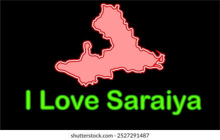 Mapa do brilho de Saraiya, Distrito de Muzaffarpur, Estado de Bihar, República da Índia, Governo de Bihar, território indiano, Índia oriental, política, aldeia, turismo
