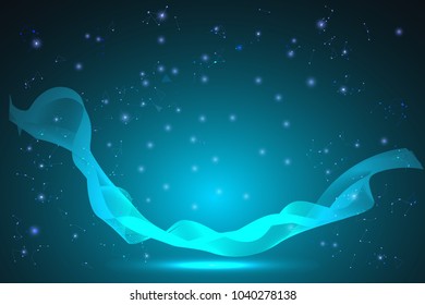 Glowing mesh network connection and line template as business , composition concept. Vector Illustration.