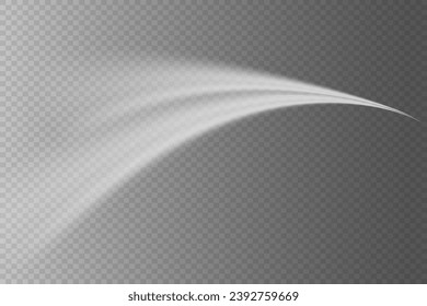 Glowing motion line. Dynamic white waves. Glowing speed lines. Light sparkling light effect. speed of light and glare. Vector illustration.	
