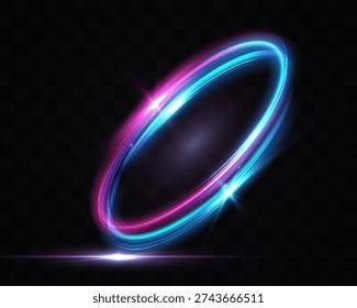 Anillo luz multicolor brillante
