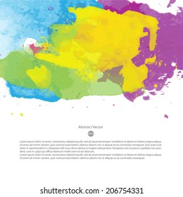 glowing multicolored vector watercolor scene beneficial for any project where a platter of colour makes the difference colour color water youth star texture child colorful abstraction scene border dye