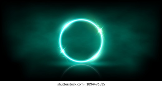 Vector Realistic Moon Sun Glow Effect Stock Vector (Royalty Free ...