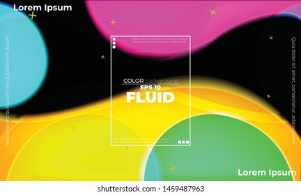 glowing neon elements with fluid gradient. Dynamic style banner design from fruit concept. suitable for poster, web,  landing page,  cover , and  greeting  card  promotion. social media