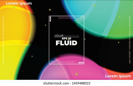 glowing neon elements with fluid gradient. Dynamic style banner design from fruit concept. suitable for poster, web,  landing page,  cover , and  greeting  card  promotion. social media