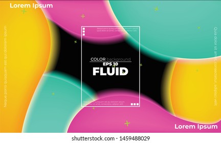 glowing neon elements with fluid gradient. Dynamic style banner design from fruit concept. suitable for poster, web,  landing page,  cover , and  greeting  card  promotion. social media