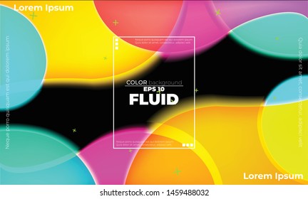 glowing neon elements with fluid gradient. Dynamic style banner design from fruit concept. suitable for poster, web,  landing page,  cover , and  greeting  card  promotion. social media