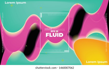 glowing neon elements with fluid gradient. Dynamic style banner design from fruit concept. suitable for poster, web,  landing page,  cover , and  greeting  card  promotion. social media.