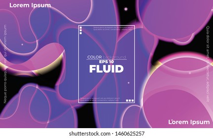 glowing neon elements with fluid gradient. Dynamic style banner design from fruit concept. suitable for poster, web,  landing page,  cover , and  greeting  card  promotion. social media.