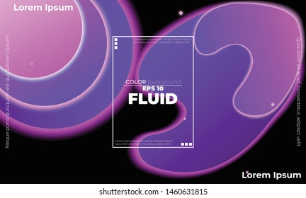 glowing neon elements with fluid gradient. Dynamic style banner design from fruit concept. suitable for poster, web,  landing page,  cover , and  greeting  card  promotion. social media.