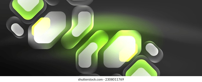 Fondo abstracto de elementos geométricos de neón brillante. Muestra de luz de neón o láser, impulso eléctrico, líneas de alimentación, impulso de energía cuántica tecno, líneas dinámicas mágicas brillantes