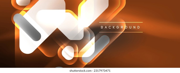 Fondo abstracto de elementos geométricos de neón brillante. Muestra de luz de neón o láser, impulso eléctrico, líneas de alimentación, impulso de energía cuántica tecno, líneas dinámicas mágicas brillantes