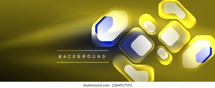 Glühende neonische geometrische Elemente abstrakter Hintergrund. Neonlicht- oder Lasershow, elektrische Impulse, Stromleitungen, Techno-Quantenenergieimpuls, magische, dynamische Linien