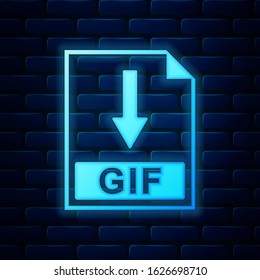 Download GIF Button. Downloading Document Concept. File with GIF Label and  Down Arrow Sign. Vector Illustration. Stock Vector - Illustration of file,  extension: 125625872