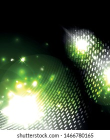 Glowing neon light. Holiday decoration. Abstract neon star background for celebration design.