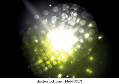 Glowing neon light. Holiday decoration. Abstract neon star background for celebration design.