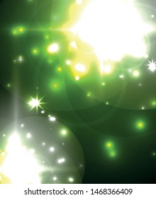Glowing neon light. Holiday decoration. Abstract neon star background for celebration design.