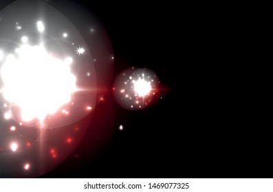Glowing neon light. Holiday decoration. Abstract neon star background for celebration design.