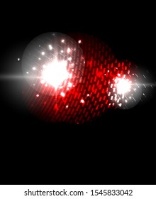 Glowing neon light. Holiday decoration. Abstract neon star background for celebration design.