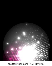 Glowing neon light. Holiday decoration. Abstract neon star background for celebration design.