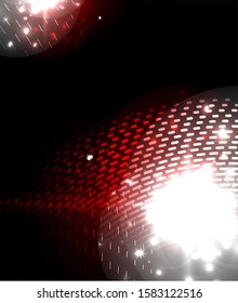 Glowing neon light. Holiday decoration. Abstract neon star background for celebration design.