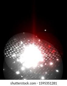 Glowing neon light. Holiday decoration. Abstract neon star background for celebration design.